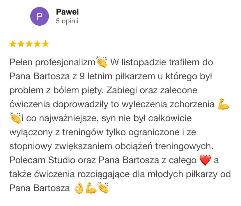 Opinia pacjentki po fizjoterapii pleców i szyi