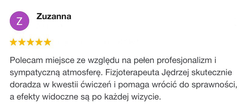 Pozytywna opinia pacjentki PRO BALANS
