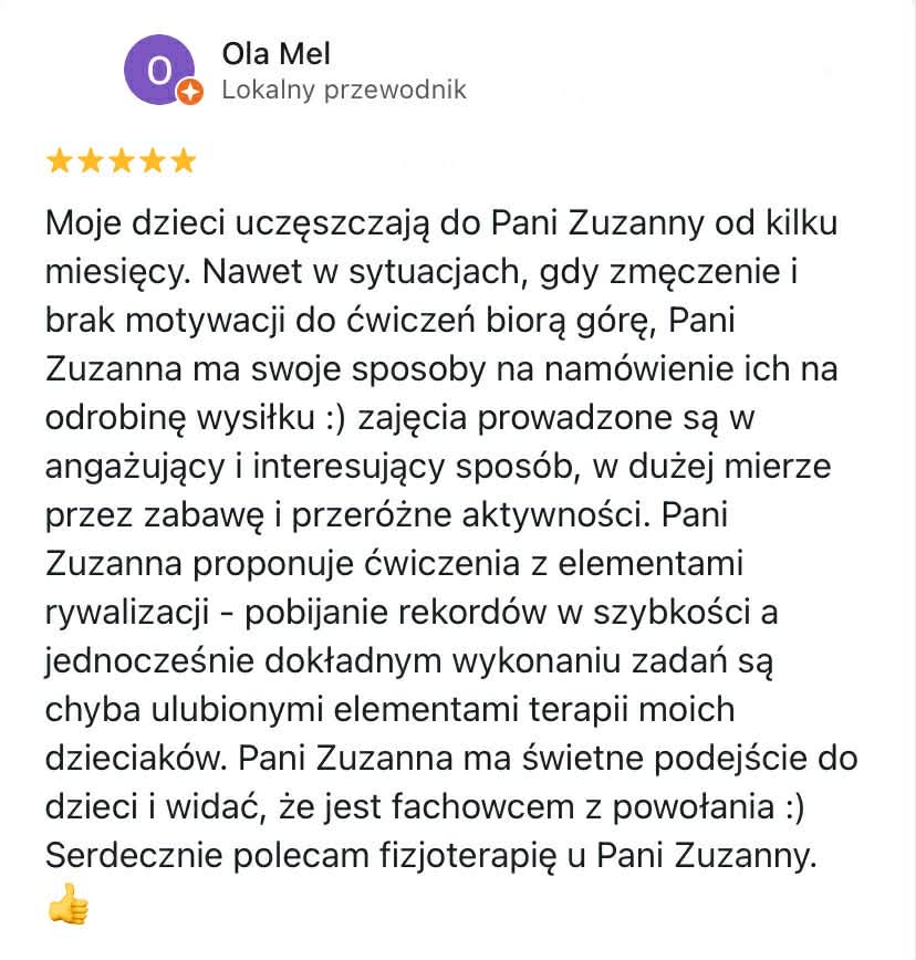 Fizjoterapia dziecięca Wysogotowo Przeźmierowo Skórzewo